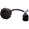 AKYGA Adapter zasilający Akyga AK-PC-10A CCA 3x1mm2 CEE 7/3 / IEC C14 15 cm