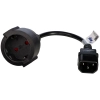 Adapter Akyga AK-PC-10A IEC C14-CEE 7/3 15 cm