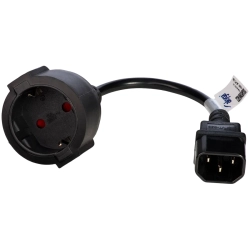 AKYGA Adapter zasilający Akyga AK-PC-10A CCA 3x1mm2 CEE 7/3 / IEC C14 15 cm