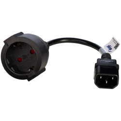 Adapter Akyga AK-PC-10A IEC C14-CEE 7/3 15 cm