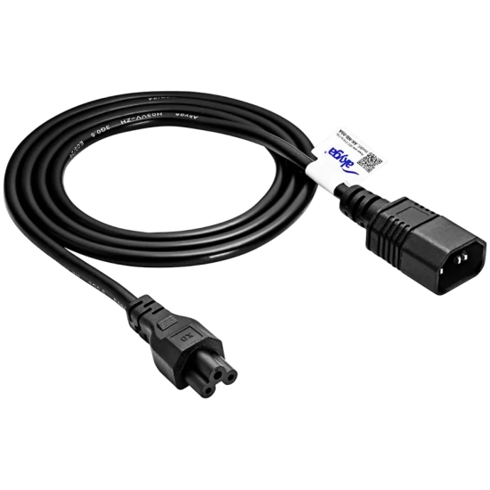 AKYGA Kabel zasilający koniczynka Akyga AK-NB-09A CCA 3x0.5mm² IEC C5 /