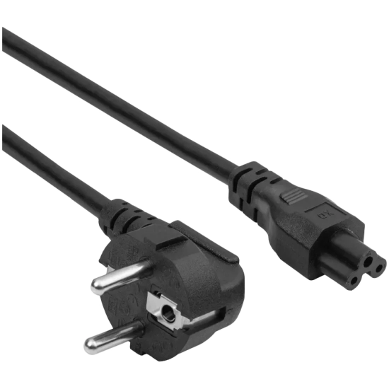 Kabel zasilający Akyga AK-NB-10A IEC C5 3 m czarny
