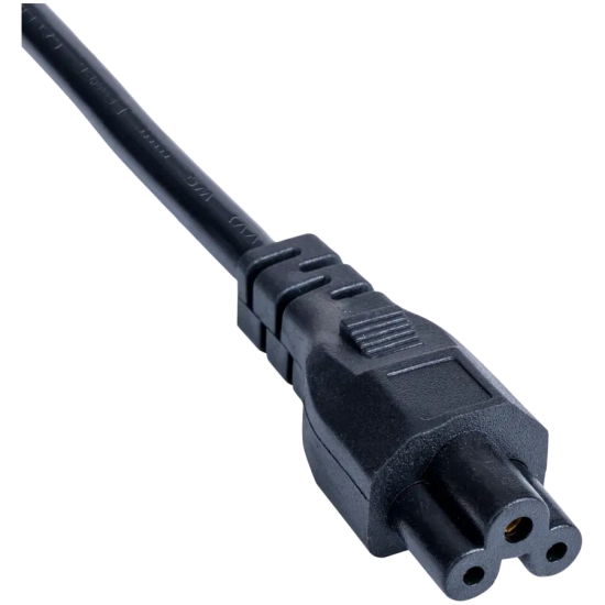 Kabel zasilający Akyga AK-NB-10A IEC C5 3 m czarny