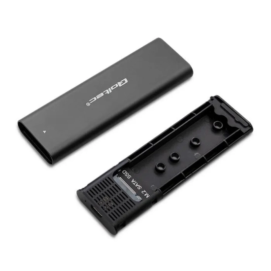 Qoltec Obudowa 50311 M.2 SATA NGFF USB-C