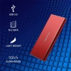 Qoltec Obudowa 51831 M.2 SATA USB 3.0 czerwony