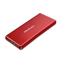 Czerwony obudowa Qoltec M.2 SATA/NGFF do dysku M.2 SATA/NGFF z interfejsem USB 3.0 5 Gb/s. Czerwony obudowa Qoltec M.2 SATA/NGFF do dysku M.2 SATA/NGFF z interfejsem USB 3.0 5 Gb/s.