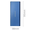 Qoltec Obudowa 51832 M.2 SATA USB 3.0 niebieski