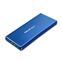 Niebieski obudowa Qoltec M.2 SATA/NGFF do dysku M.2 SATA/NGFF z interfejsem USB 3.0 5 Gb/s. Niebieski obudowa Qoltec M.2 SATA/NGFF do dysku M.2 SATA/NGFF z interfejsem USB 3.0 5 Gb/s.