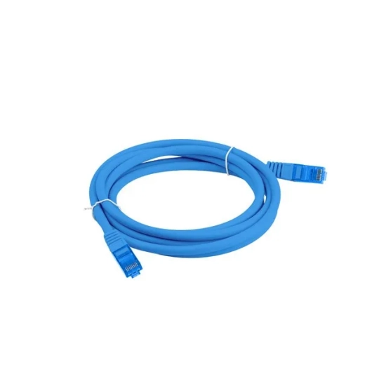 Lanberg patchcord S/FTP kat. 6A 1 m niebieski LSZH CCA PCF6A-10CC-0100-B