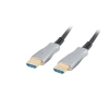 Aktywny optyczny kabel HDMI 2.0 Lanberg AOC 50 m, model CA-HDMI-20FB-0500-BK, z końcówkami HDMI Typ A.