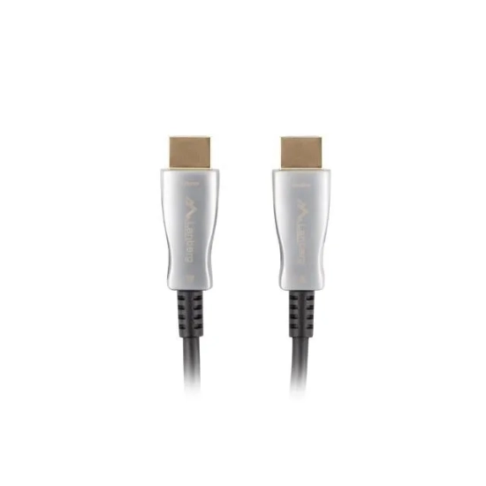 Lanberg Kabel optyczny HDMI 2.0 50 m AOC CA-HDMI-20FB-0500-BK