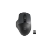 Bezprzewodowa mysz Natec Blackbird 2 NMY-1874 w kolorze czarno-szarym, z odbiornikiem USB-A.