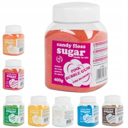 GSG24 MIX Kolorowy smakowy cukier do waty cukrowej ZESTAW 8x 400g