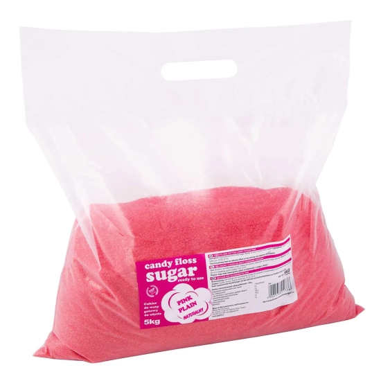 GSG24 Kolorowy cukier do waty cukrowej czerwony o smaku naturalnym 5kg