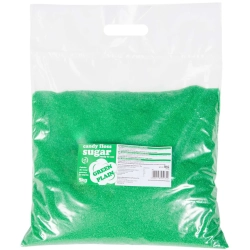 GSG24 Kolorowy cukier do waty cukrowej zielony o smaku naturalnym 5kg