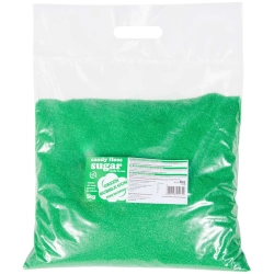 GSG24 Kolorowy cukier do waty cukrowej zielony o smaku gumy balonowej 5kg