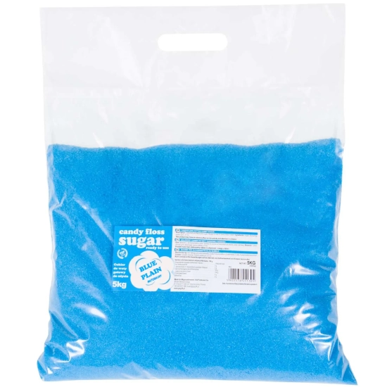 GSG24 Kolorowy cukier do waty cukrowej niebieski o smaku naturalnym 5kg
