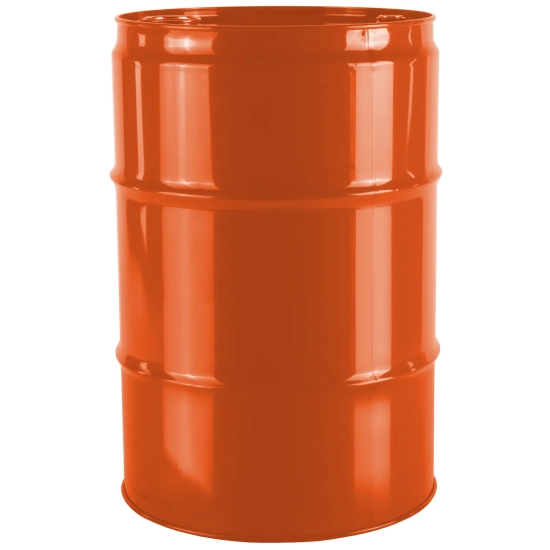 Beczkopol Beczka stalowa metalowa TH 60L korki 2 i 3/4 - POMARAŃCZOWA