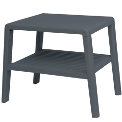 Stolik ogrodowy GSG24 z półką, ANTRACYT, MPN 1032730