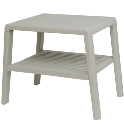 Stolik ogrodowy GSG24 z półką, BEŻOWY, MPN 1032729