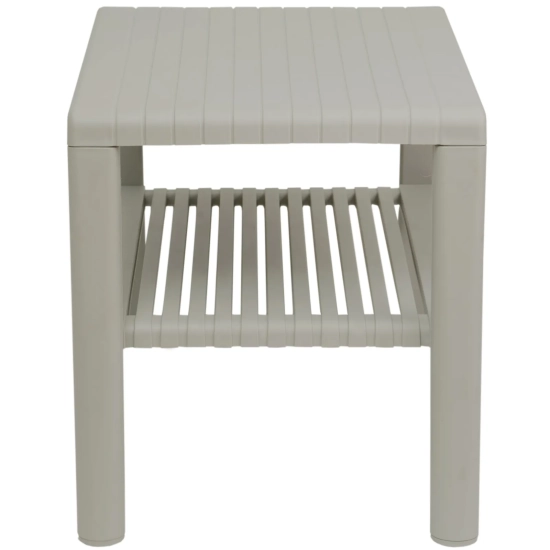 Stolik ogrodowy GSG24 z półką, BEŻOWY, MPN 1032729