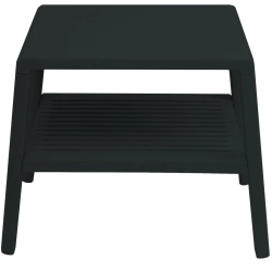 Stolik ogrodowy GSG24 z półką, CZARNY, MPN 1033404