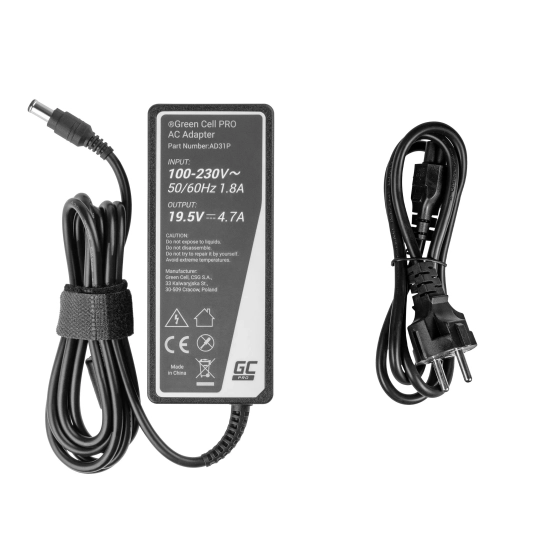 Green Cell Zasilacz do laptopa AD31P 19,5 V 90 W Sony