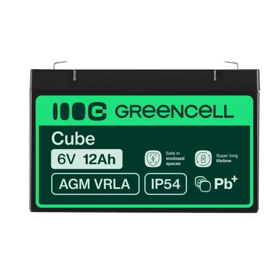 Green Cell Akumulator AGM01 6 V 12 Ah AGM