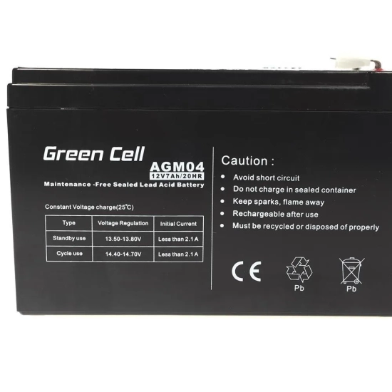 Green Cell Akumulator AGM04 12 V 7 Ah AGM