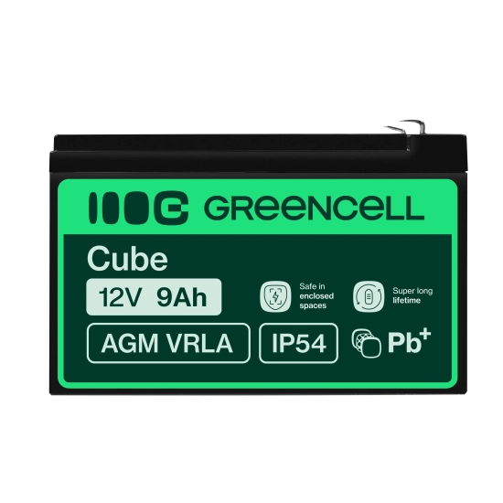 Green Cell Akumulator AGM06 12 V 9 Ah AGM