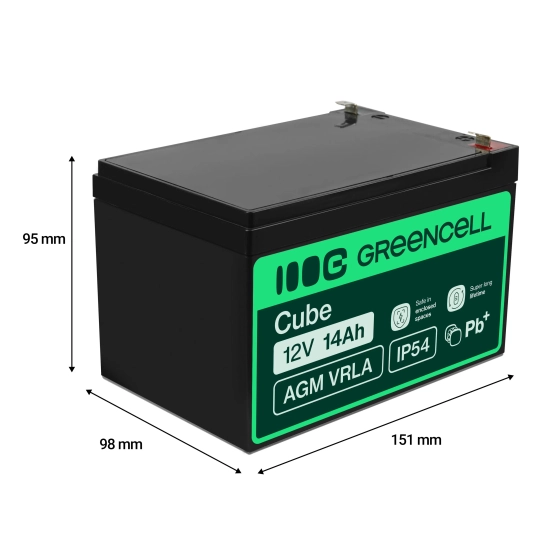 Green Cell Akumulator AGM08 12 V 14 Ah AGM