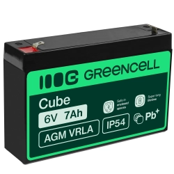 Akumulator Green Cell AGM12 6 V 7 Ah VRLA AGM Akumulator Green Cell AGM12 6 V 7 Ah VRLA AGM