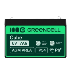 Zdjęcie główne produktu Akumulator AGM Green Cell AGM12 6V 7Ah; wariant AGM12, EAN 5902701411589.