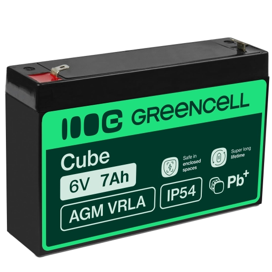 Akumulator Green Cell AGM12 6 V 7 Ah VRLA AGM
