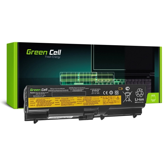 Czarna bateria laptopowa Green Cell LE05, wariant 4400 mAh i 10,8 V, widok produktu.
