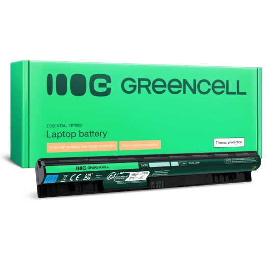 Czarna bateria laptopowa Green Cell LE46, wariant 2200 mAh i 14,8 V, widok produktu.