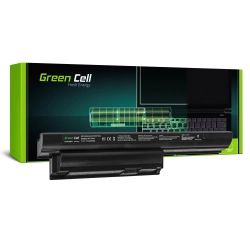 Czarna bateria laptopowa Green Cell SY08, wariant 4400 mAh i 10,8 V, widok produktu.
