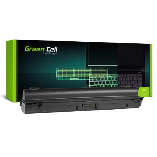 Czarna bateria laptopowa Green Cell TS30, wariant 6600 mAh i 10,8 V, widok produktu.