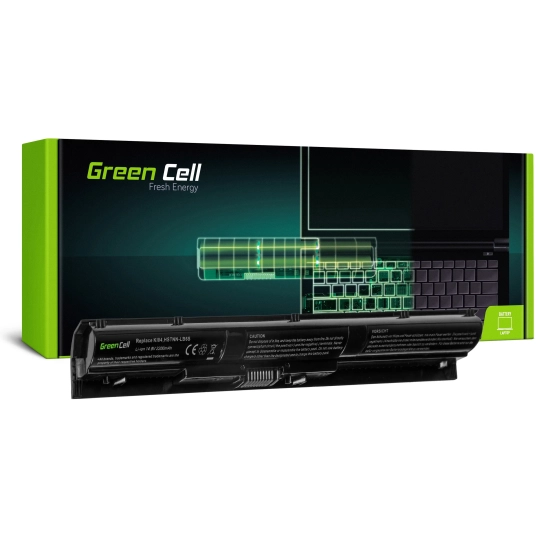 Czarna bateria laptopowa Green Cell HP90, wariant 2200 mAh i 14,8 V, widok produktu.