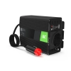 Czarna przetwornica napięcia Green Cell INV06 12V na 230V, 150W/300W.