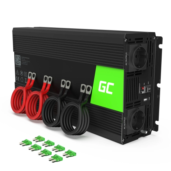 Green Cell Przetwornice napięcia Przetwornica napięcia INV10 12 V 2000 W