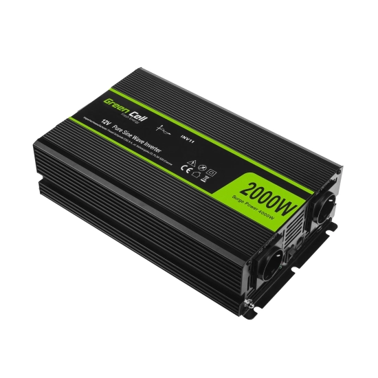 Green Cell Przetwornice napięcia Przetwornica napięcia INV11 12 V 2000 W