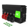 Czarna przetwornica napięcia Green Cell INV12 12V na 230V, 3000W/6000W.