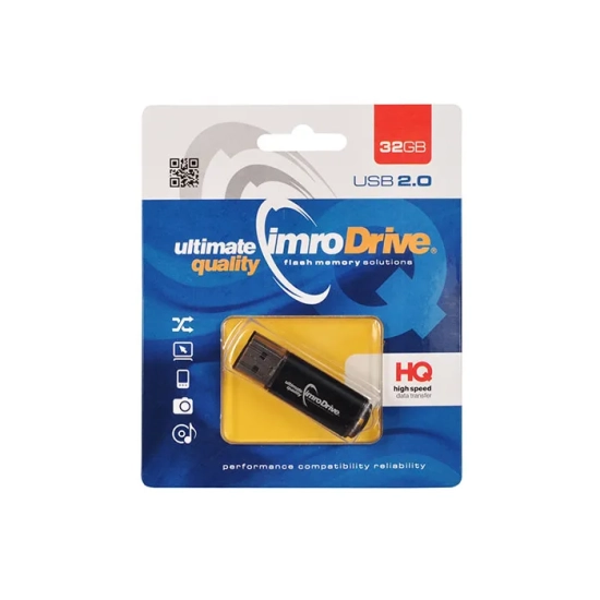 Pendrive Imro Black 32 GB (Black/32G), wariant czarny.