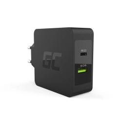 Ładowarka sieciowa Green Cell CHAR10 45W USB-C PD USB-A – zdjęcie główne dokładnego wariantu produktu. Ładowarka sieciowa Green Cell CHAR10 45W USB-C PD USB-A – zdjęcie główne dokładnego wariantu produktu.