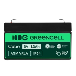 Akumulator Green Cell AGM13, wariant AGM VRLA 6 V 1,3 Ah, złącze Faston 187 (F1). Akumulator Green Cell AGM13, wariant AGM VRLA 6 V 1,3 Ah, złącze Faston 187 (F1).