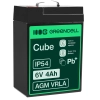Akumulator Green Cell AGM15, wariant AGM VRLA 6 V 4 Ah, złącze Faston 187 (F1).
