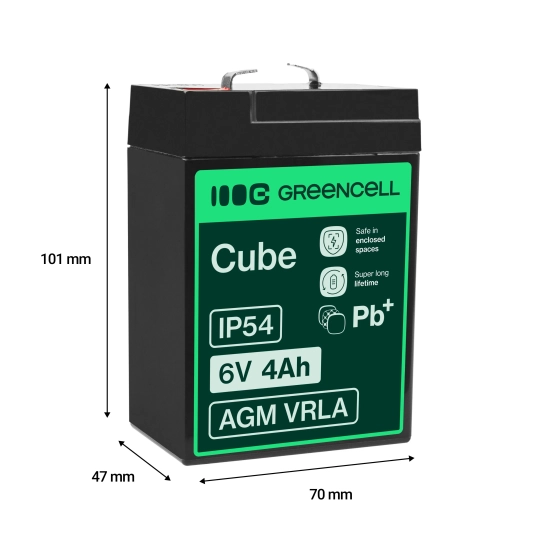 Green Cell Akumulator AGM15 6 V 4 Ah AGM