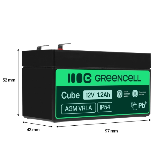 Green Cell Akumulator AGM17 12 V 1,2 Ah AGM