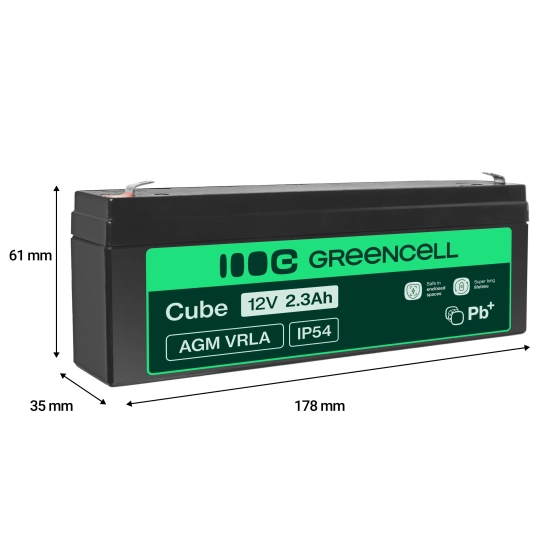Green Cell Akumulator AGM18 12 V 2,3 Ah AGM